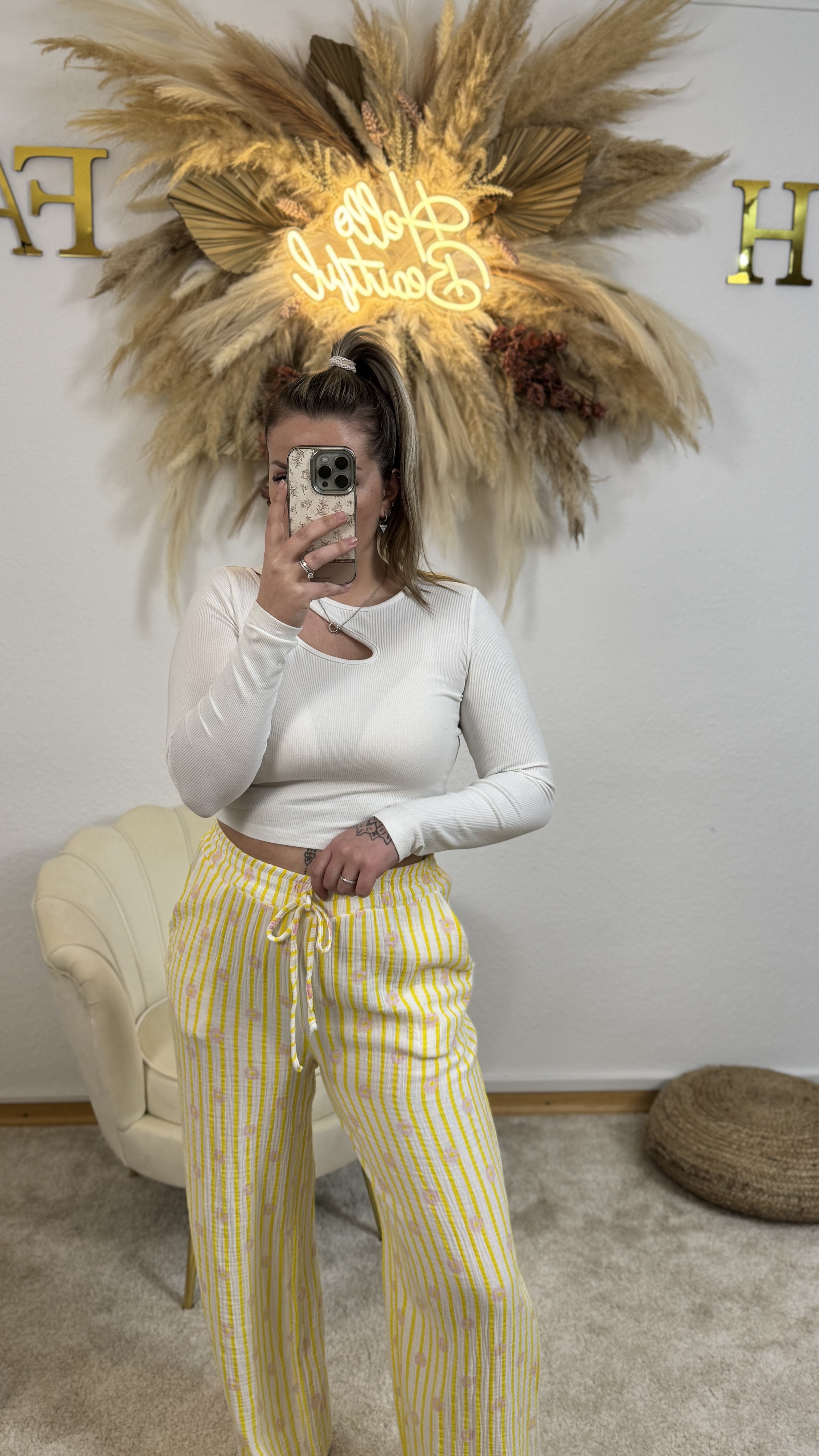 Musselin Hose Flower