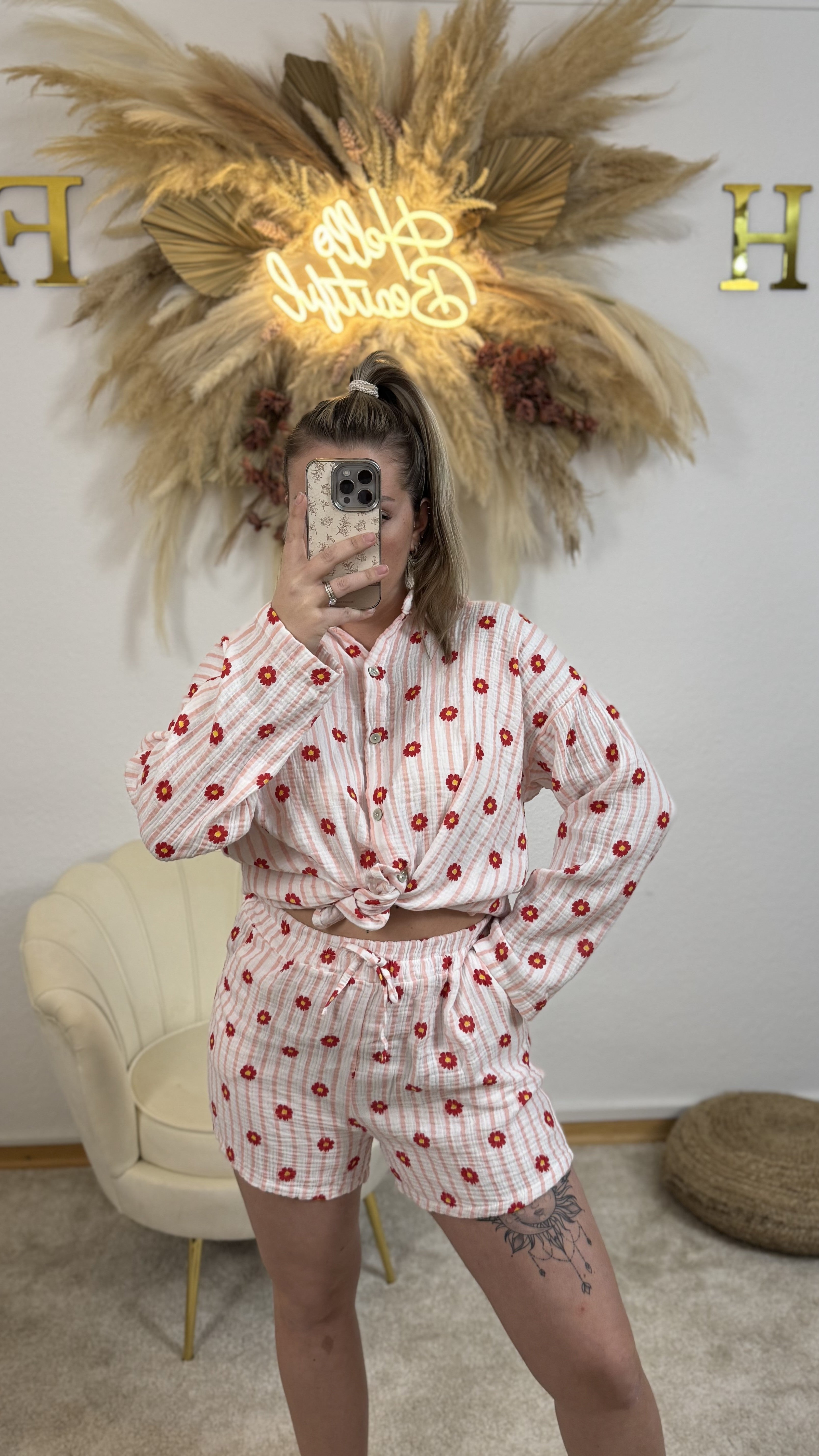 Flower-Set | Rosa/Rot