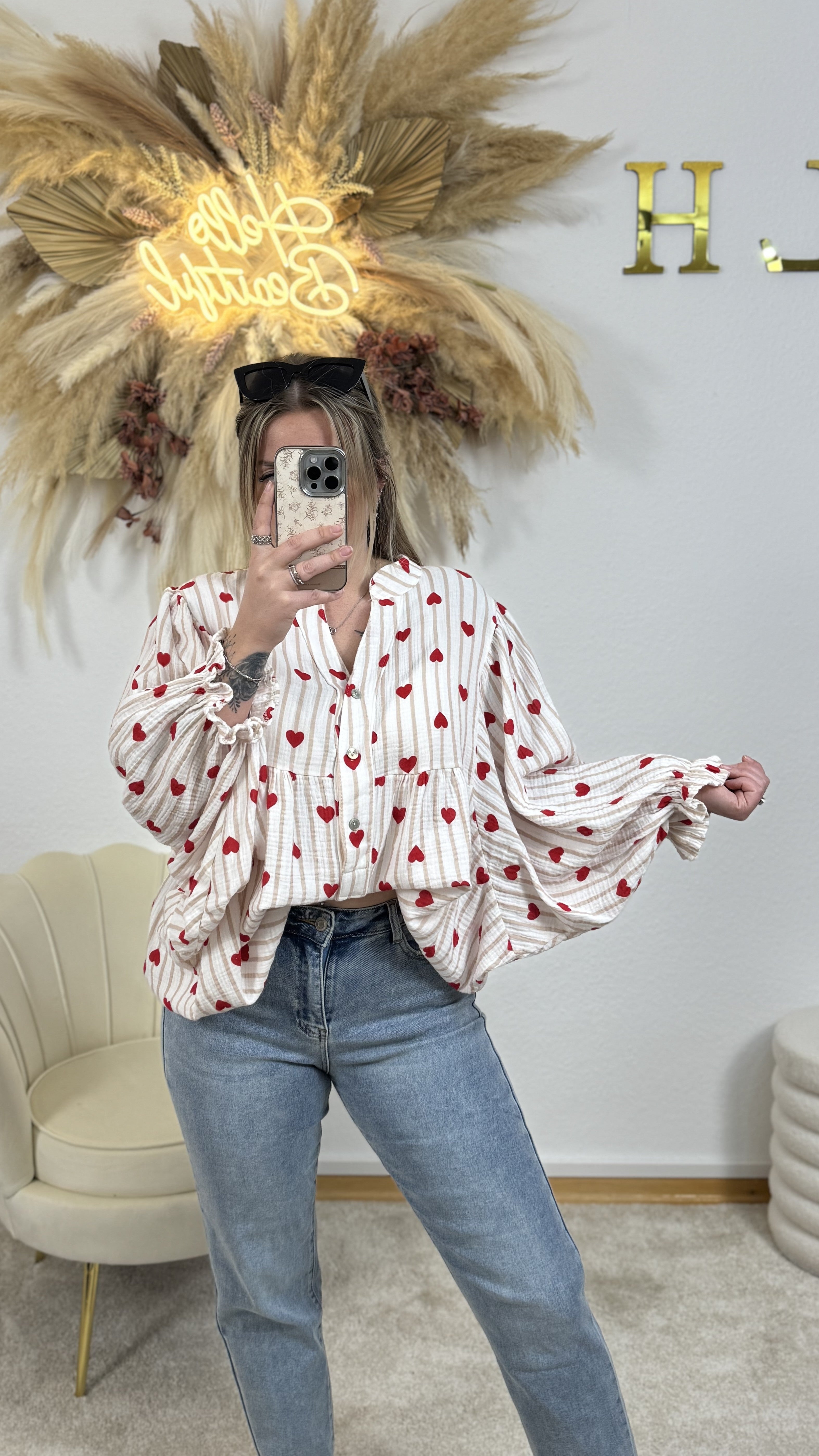 Musselin Tunika Love