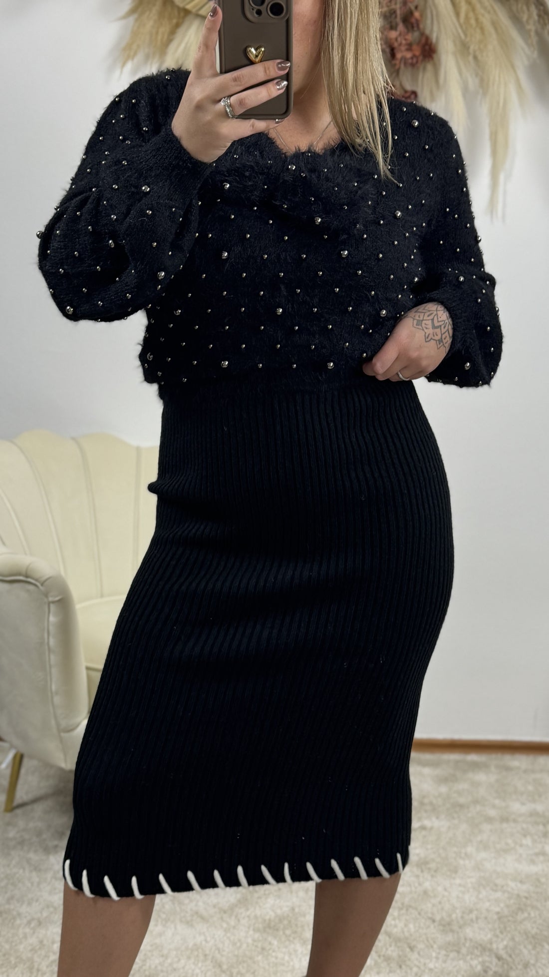 Strick-Rock | Schwarz