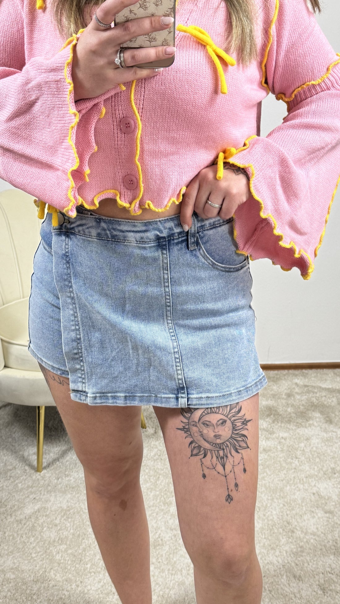 Jeans Skort | Jeans-Blau
