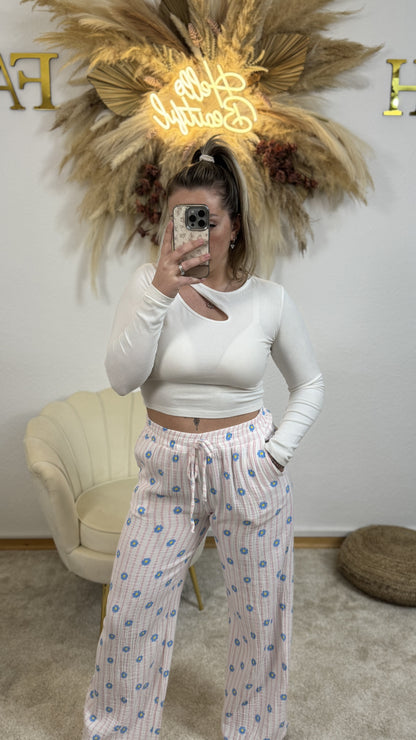 Musselin Hose Flower