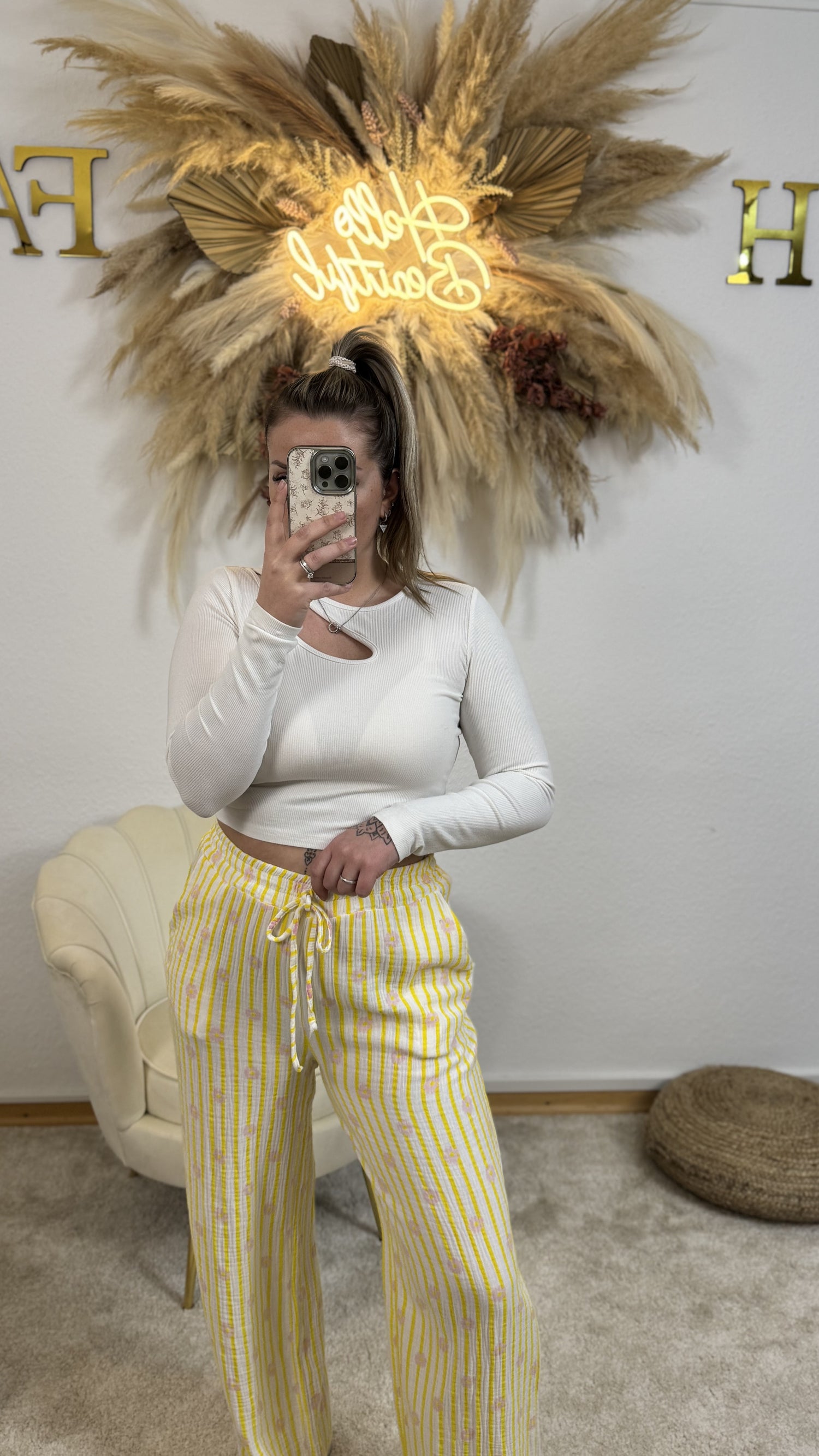 Musselin Hose Flower