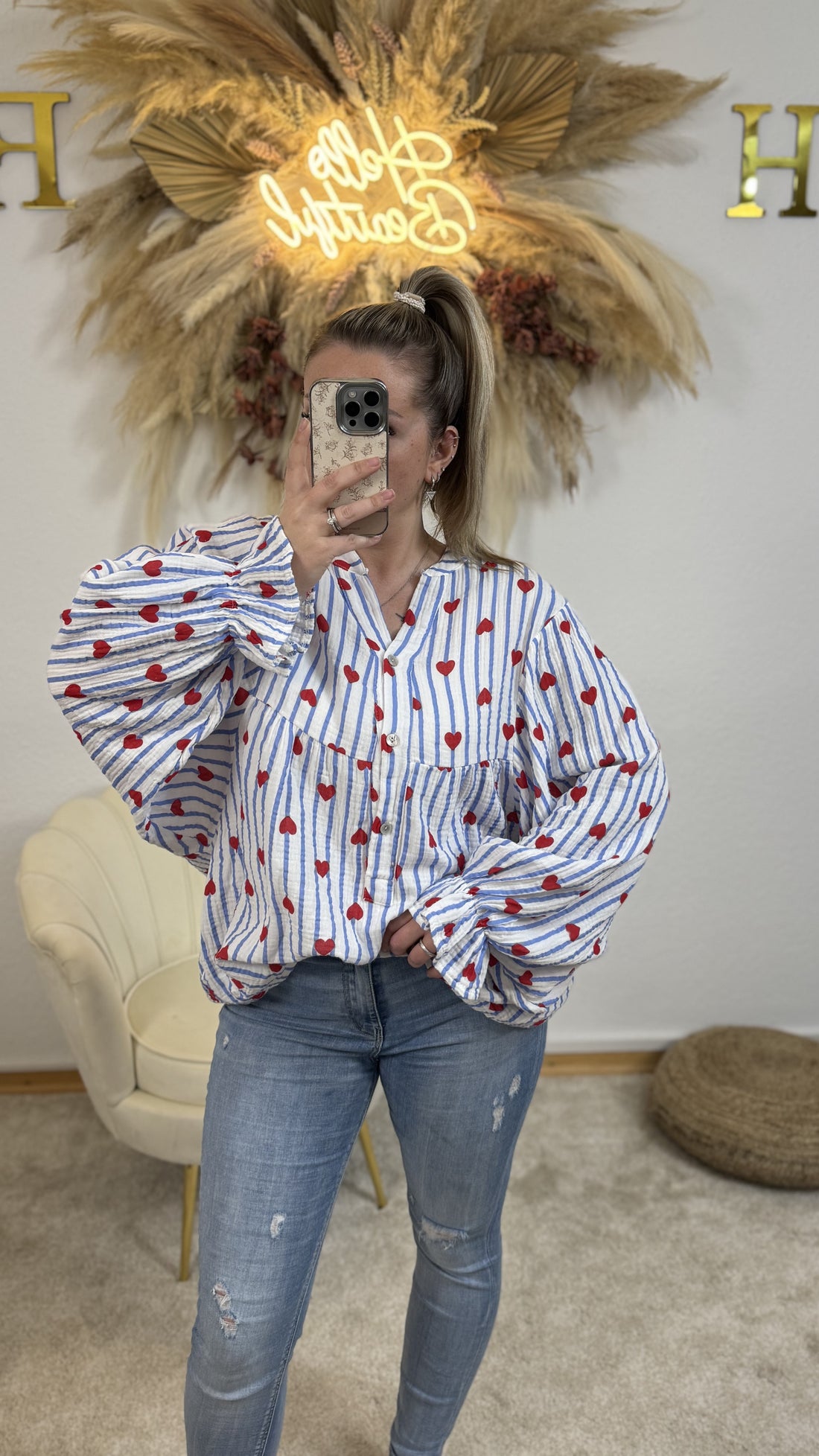 Musselin Tunika Love