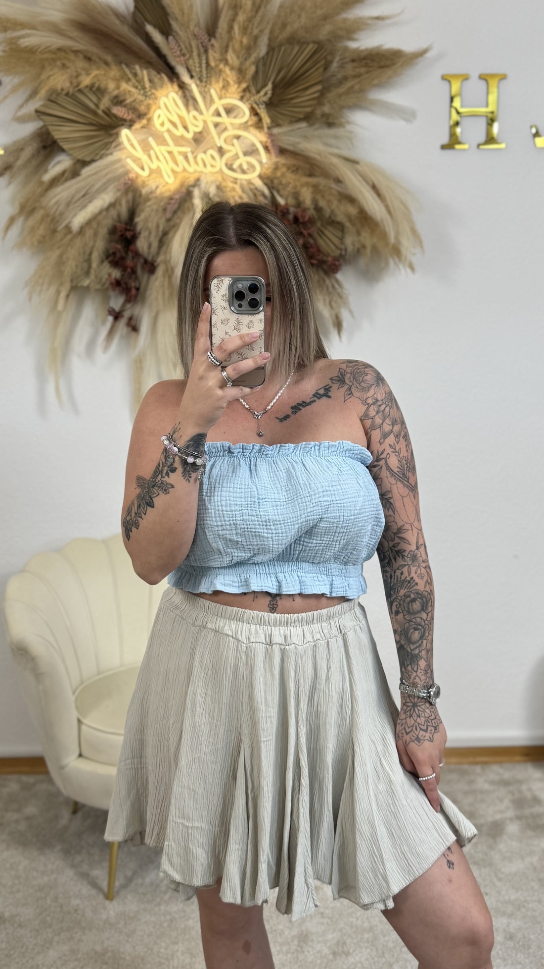 Hosen-Rock Viscose | Beige